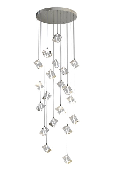 Nordic Luxury Cut Crystal Foyer Chandelier